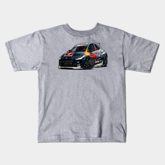 Toyota GR Corolla Drift Spec Kids T-Shirt by RCJM_Cartoons